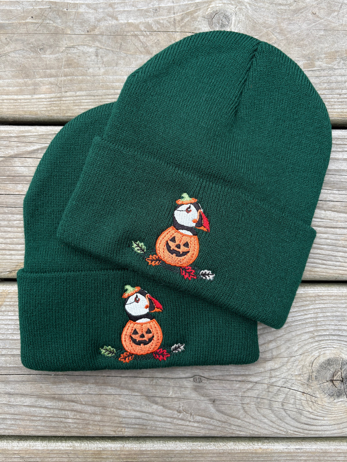 "Puffin Pumpkin" Beanie