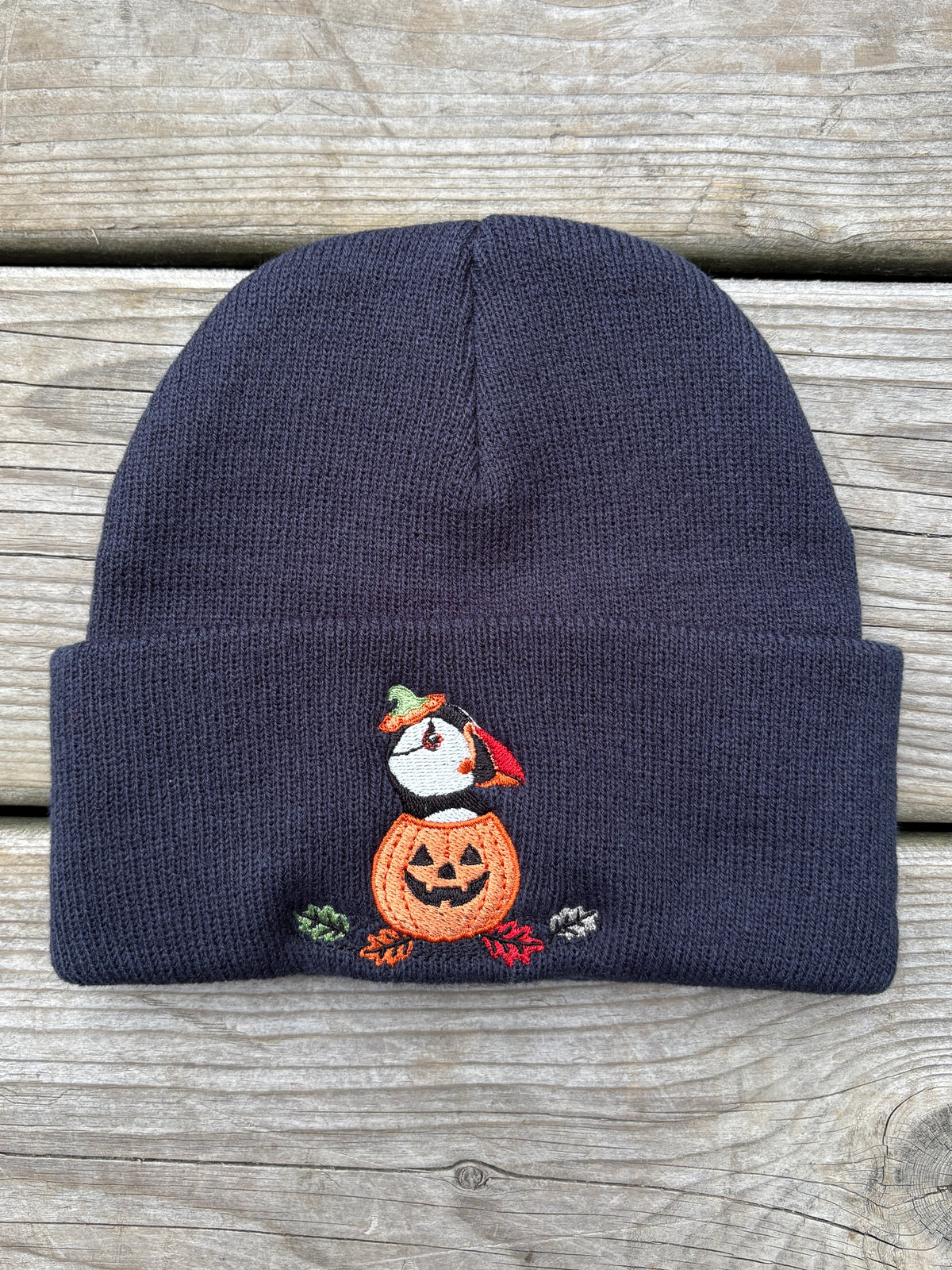 "Puffin Pumpkin" Beanie