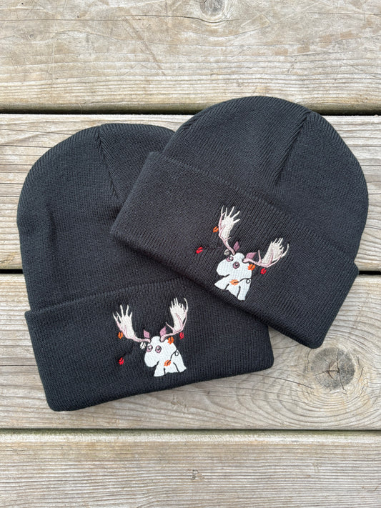 "Curious Mr. Moose" Beanie