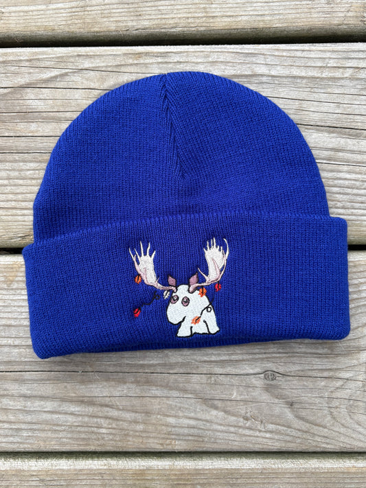 "Curious Mr. Moose" Beanie
