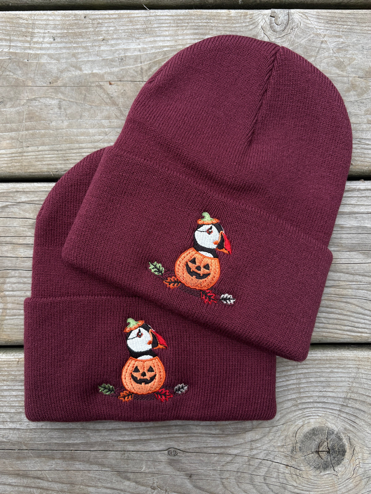 "Puffin Pumpkin" Beanie