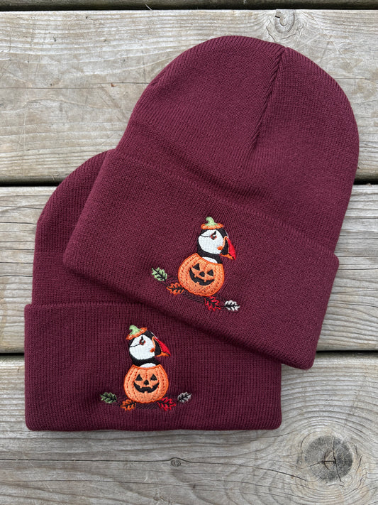 "Puffin Pumpkin" Beanie
