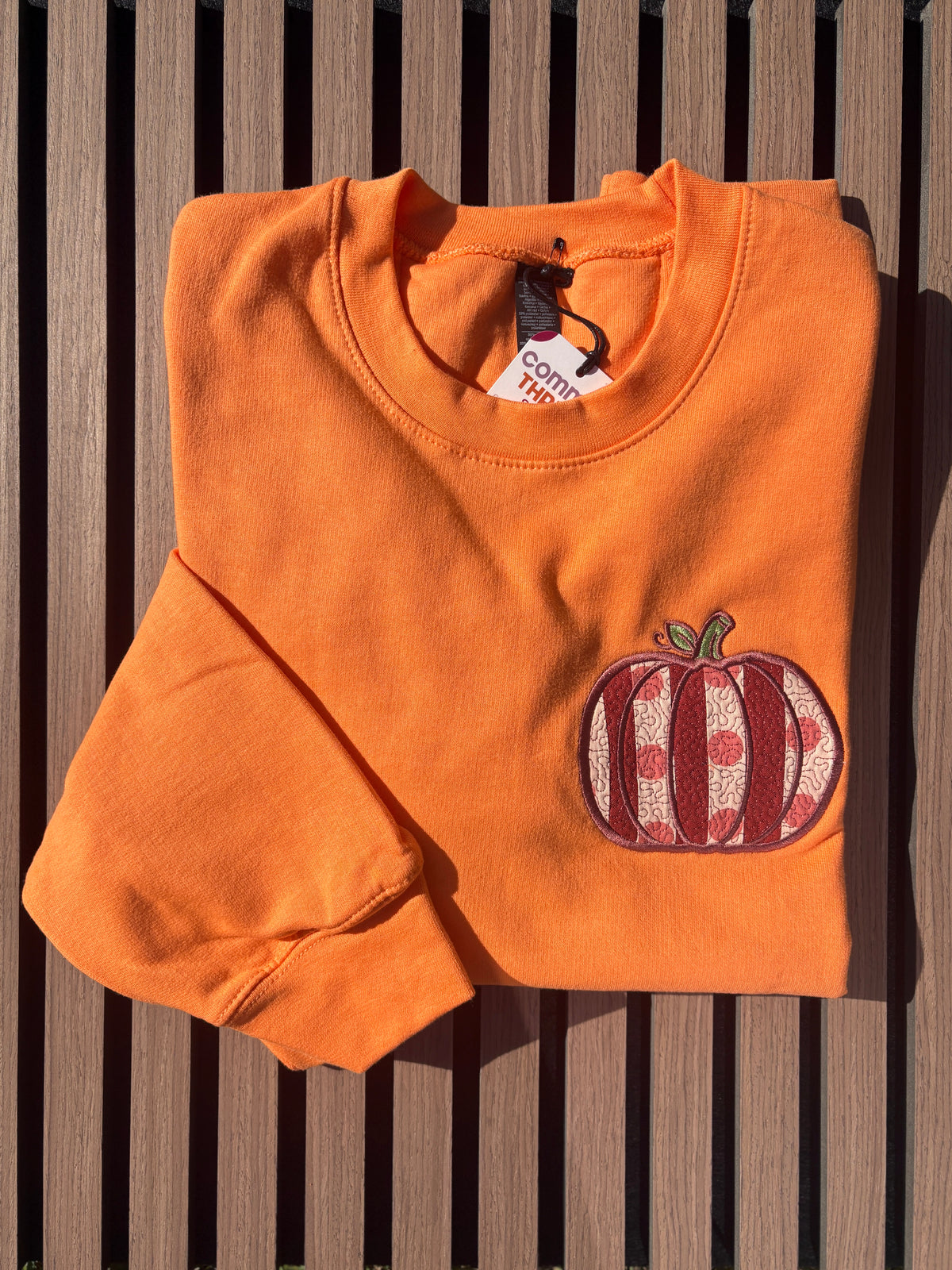 "Quilted Pumpkin" Unisex Crewneck