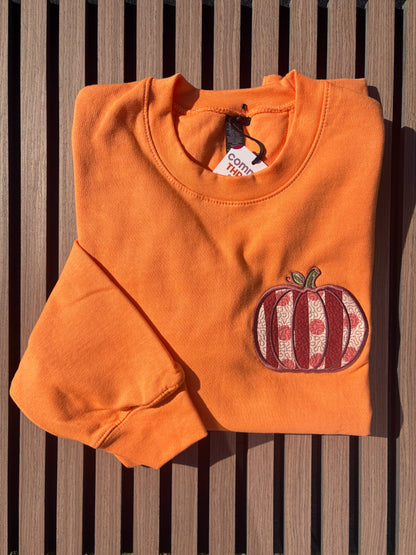 "Quilted Pumpkin" Unisex Crewneck