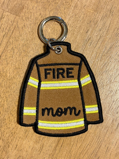 Firefighter Coat Keychain