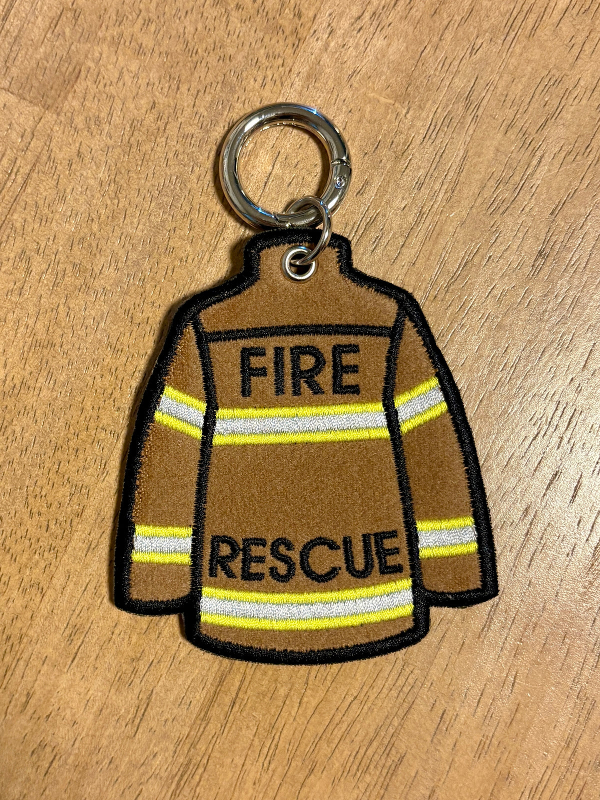 Firefighter Coat Keychain