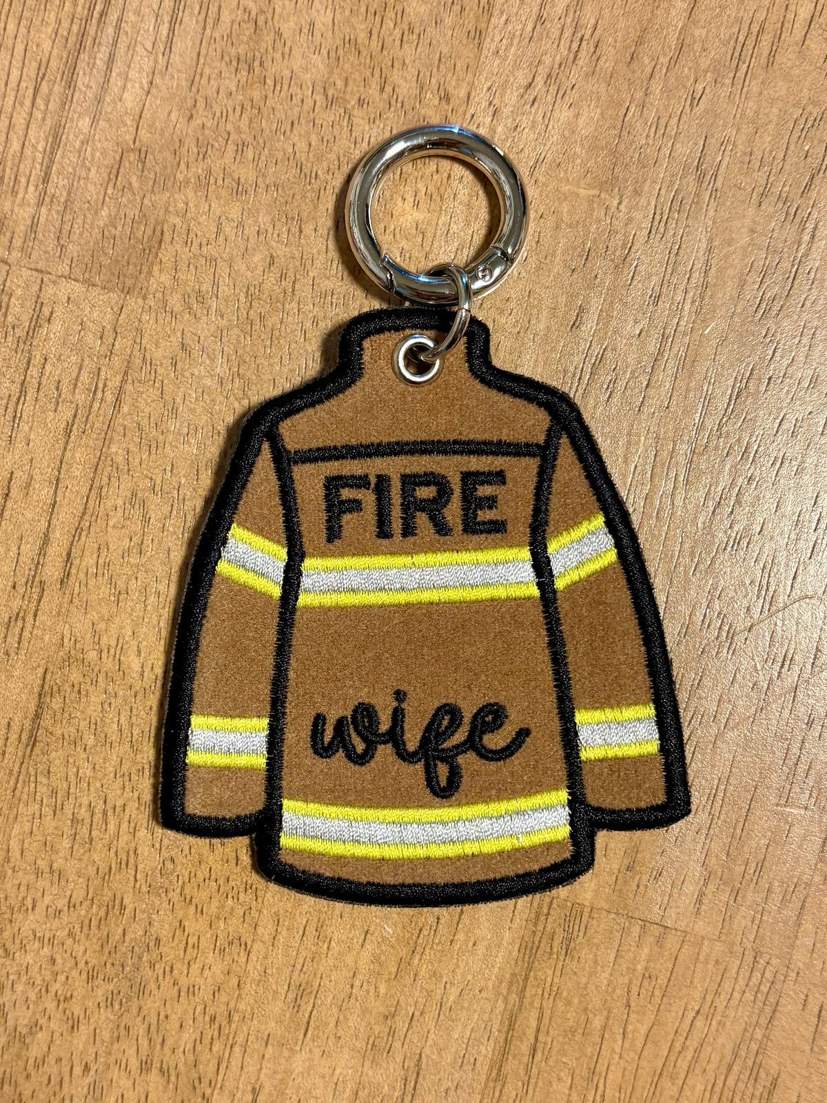 Firefighter Coat Keychain