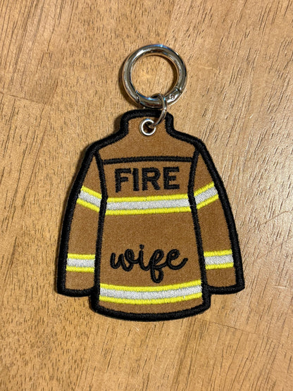 Firefighter Coat Keychain