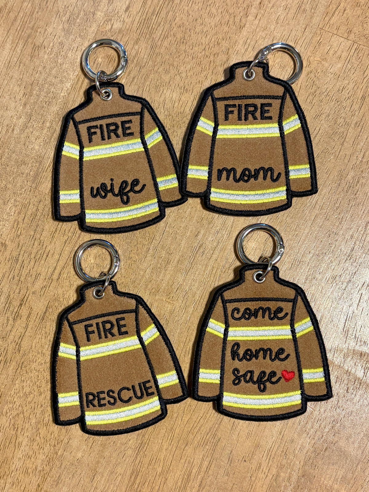 Firefighter Coat Keychain